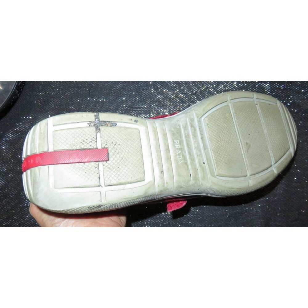 SOLD! Prada 2002 America’s Cup Original Red & White Patent Italian Leather kicks - Picture 7 of 12